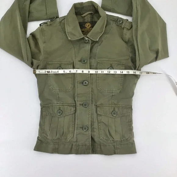 Lucky Brand Olive Green Jacket Utility Standard Issue Military Size XS - Picture 7 of 12
